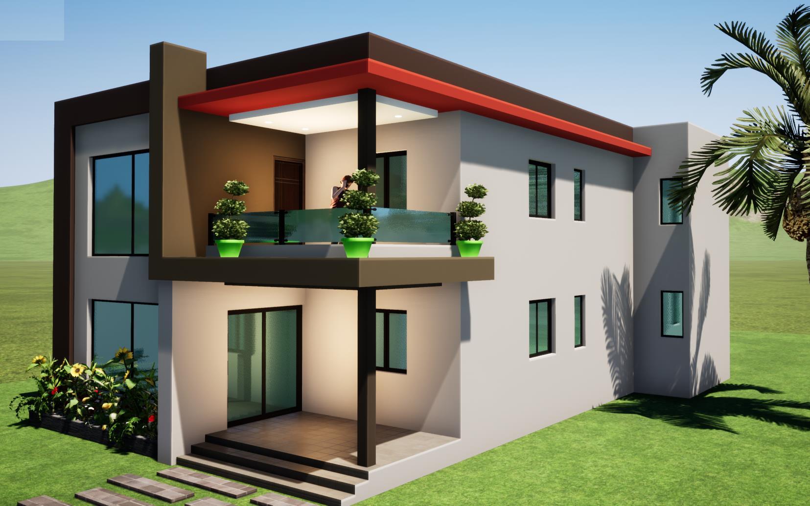 Vue architecturale du modèle PIVOINE-2